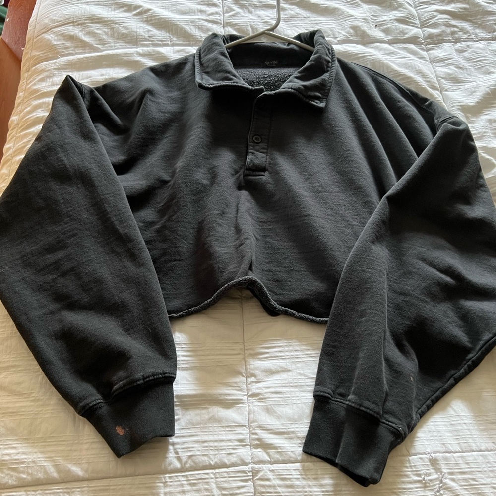 cropped brandy sweatshirt